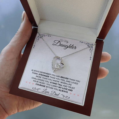 To My Daughter - Always Remember - Necklace