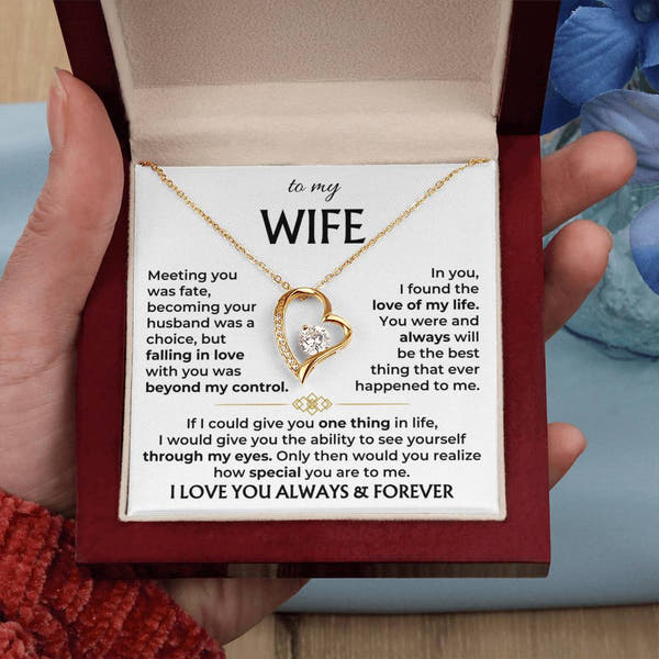 To My Wife - Meeting You Was Fate - Necklace