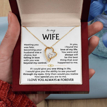 To My Wife - Meeting You Was Fate - Necklace