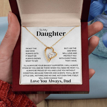 To My Daughter - Forever & Always - Necklace