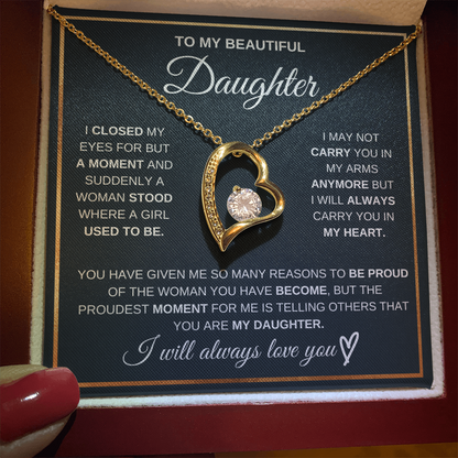 To My Daughter - My Proudest Moment - Necklace