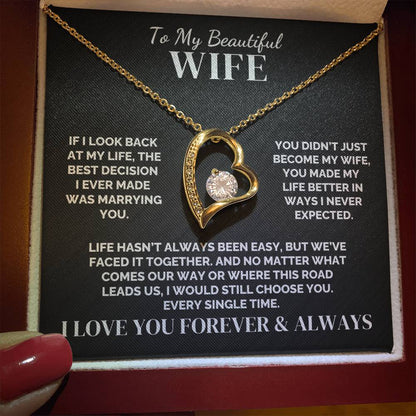 To My Wife – Faced It Together – Necklace