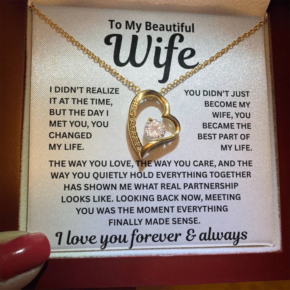 To My Wife – The Moment My Life Began – Necklace