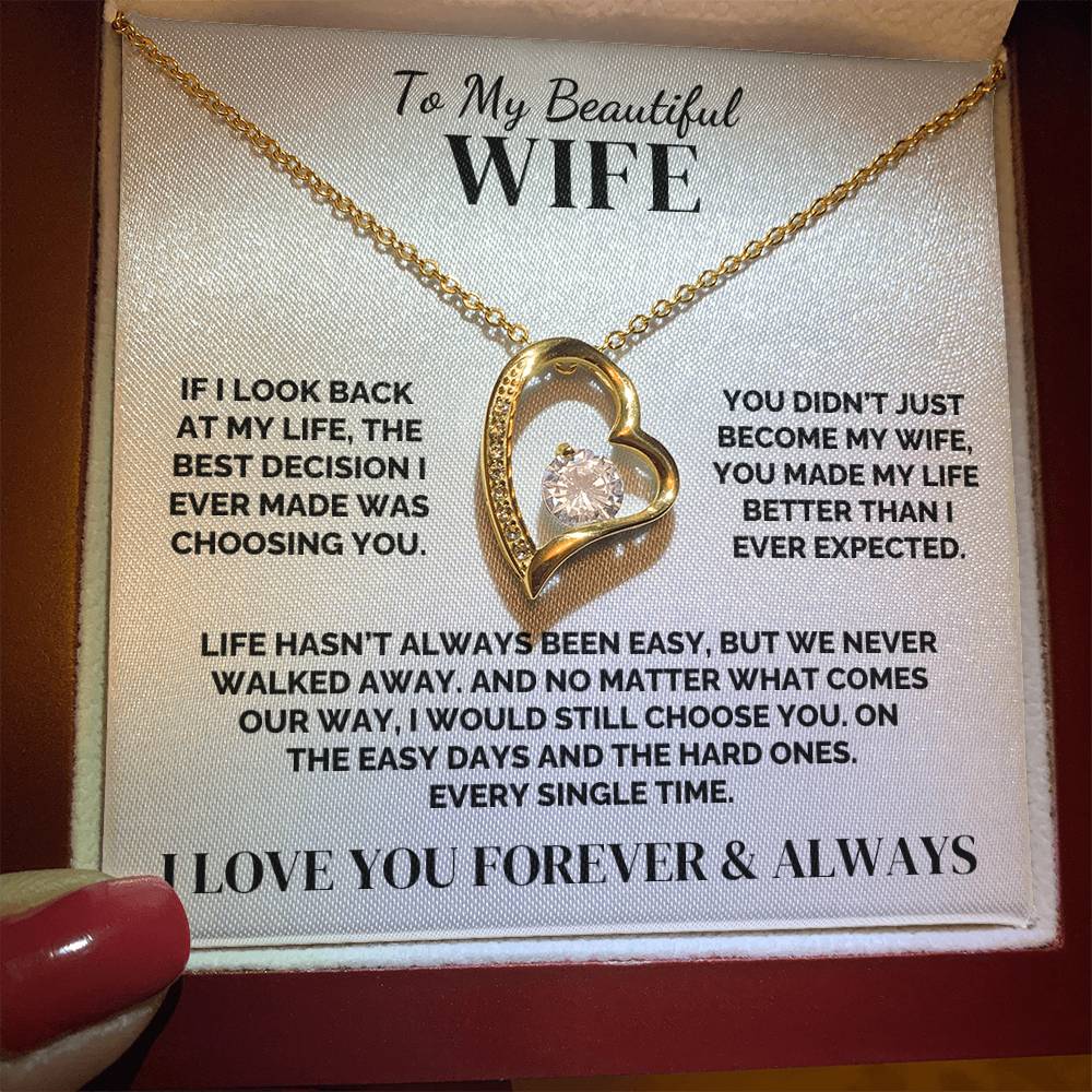 To My Wife – We Never Walked Away – Necklace