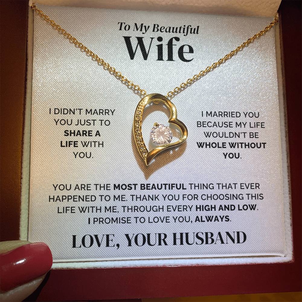 To My Wife – Whole Without You – Necklace