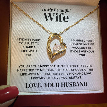 To My Wife – Whole Without You – Necklace