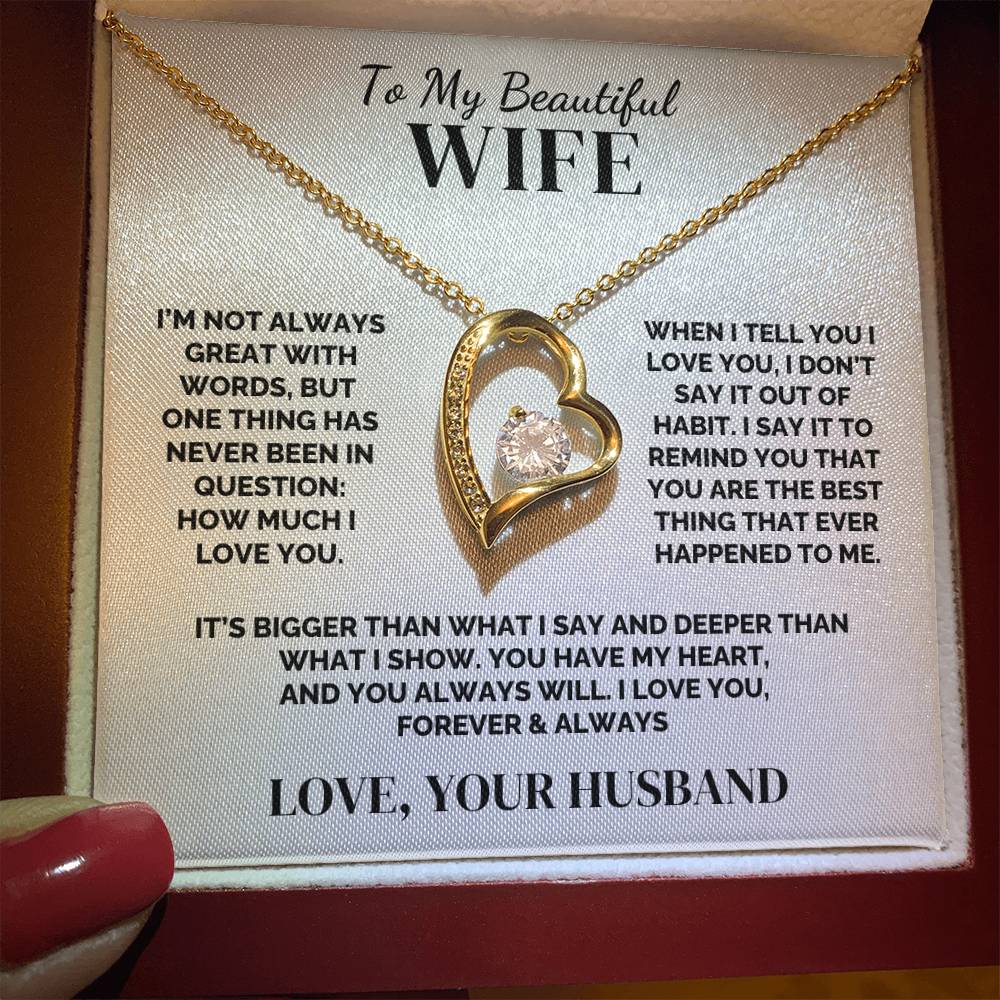 To My Wife – You Have My Heart – Necklace