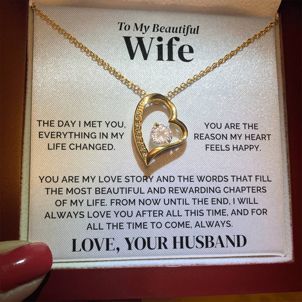 To My Wife – Our Love Story – Necklace