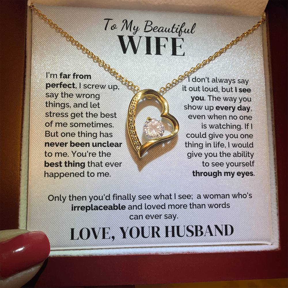 To My Wife – Irreplaceable – Necklace