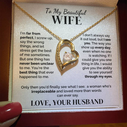 To My Wife – Irreplaceable – Necklace