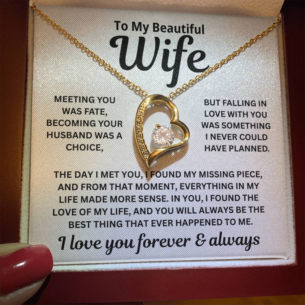 To My Wife - Always Meant To Be Lived This Way - Necklace