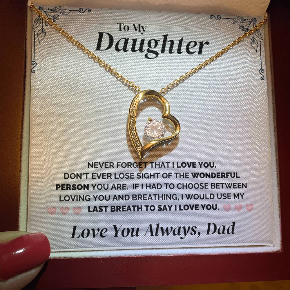 To My Daughter - My Last Breath - Necklace