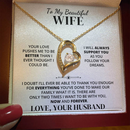 To My Wife – Thank You for Our Forever – Necklace