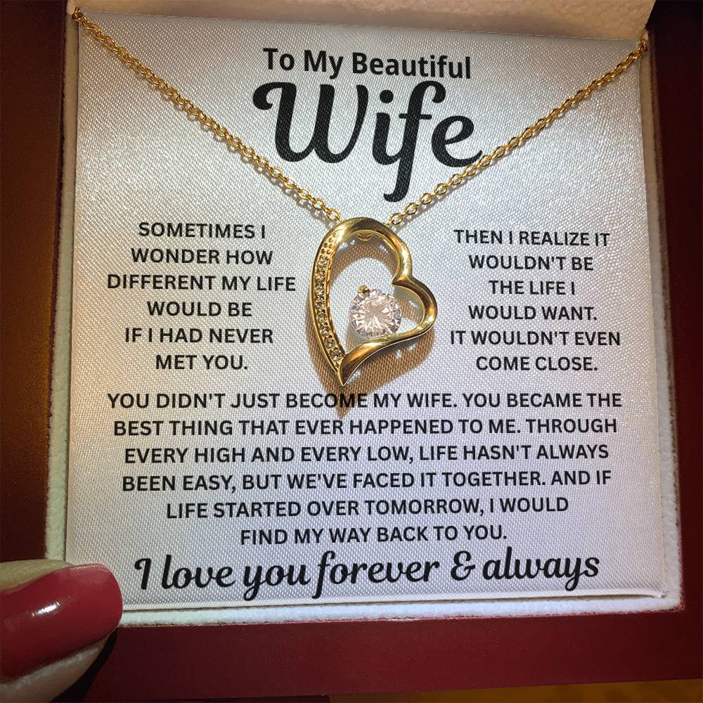 To My Wife – I’d Find You In Every Lifetime – Necklace
