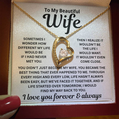 To My Wife – I’d Find You In Every Lifetime – Necklace