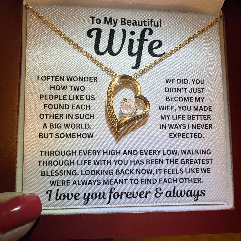 To My Wife – The Moment Our Paths Crossed – Necklace