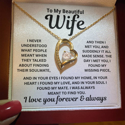 To My Wife - I Was Always Meant To Find You - Necklace
