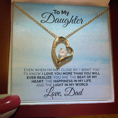 To My Daughter - Light In My World - Necklace