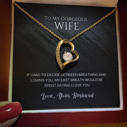 To My Wife - I Love You - Necklace