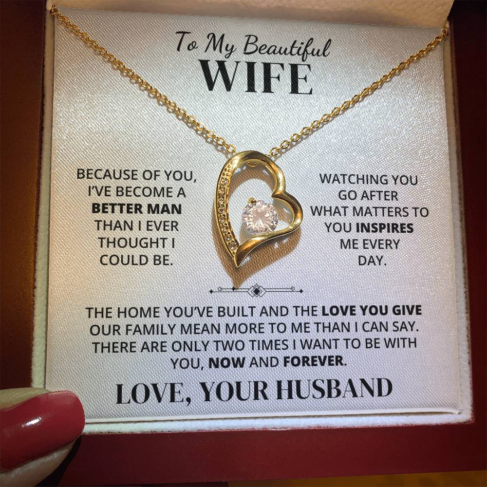 To My Wife – Because of You – Necklace