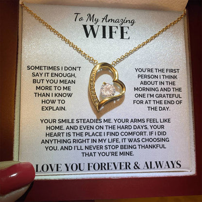 To My Wife – The Right Choice, Every Time – Necklace