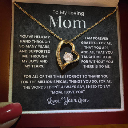 To My Mom - Forever Grateful For You - Necklace