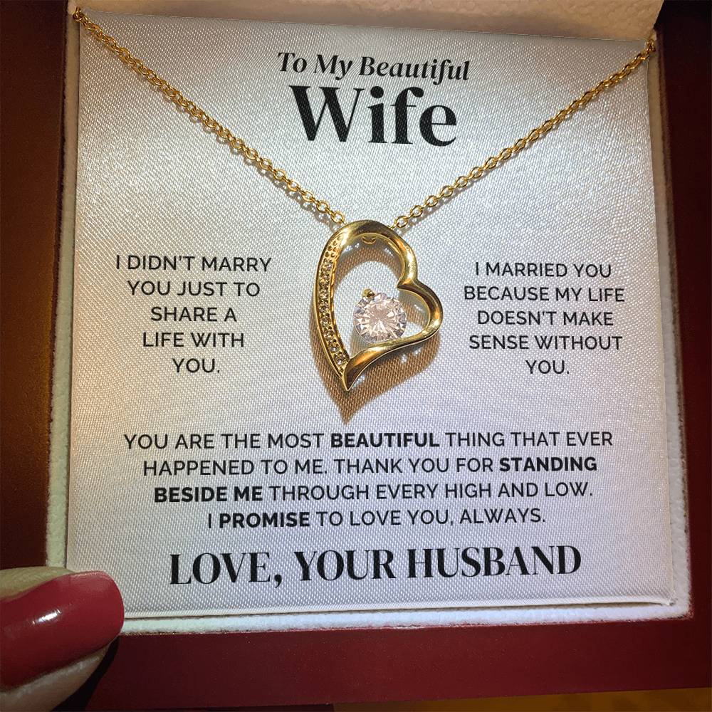 To My Wife – I Stand Beside You – Necklace