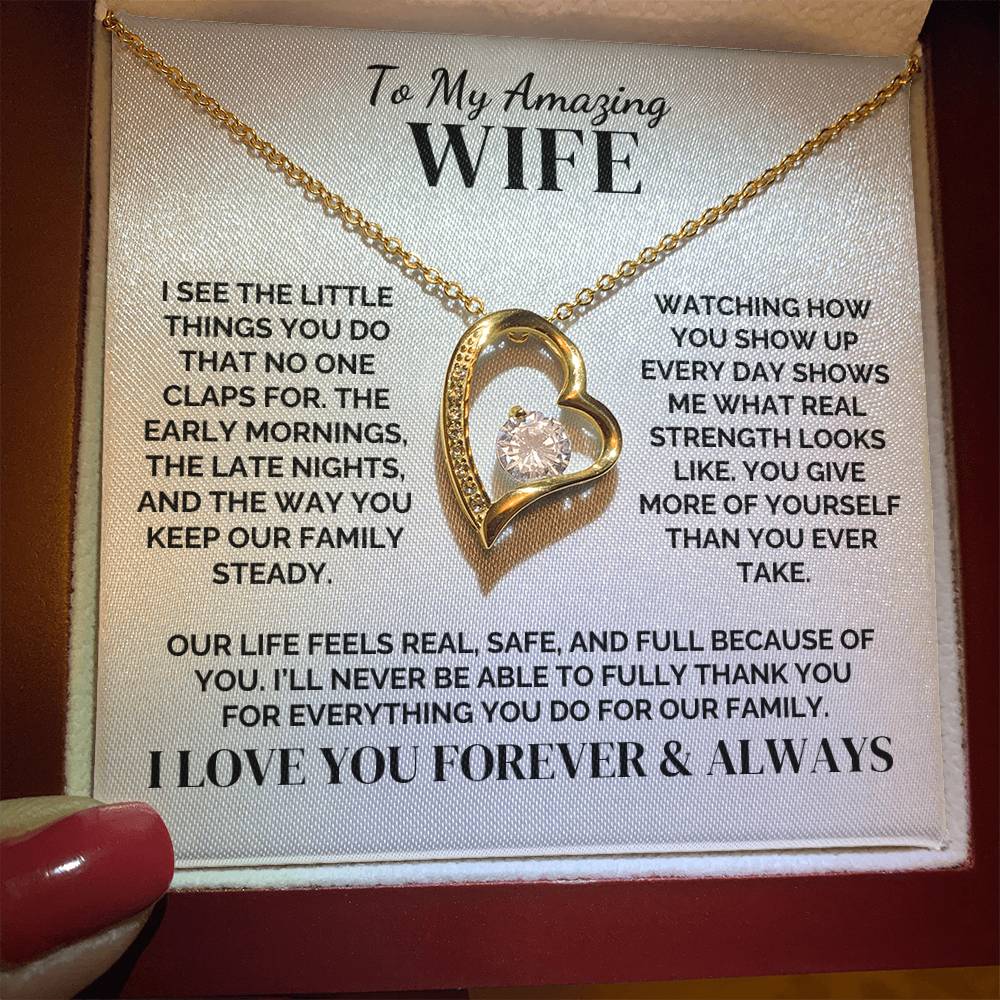 To My Wife – The Mom Our Family Needed – Necklace