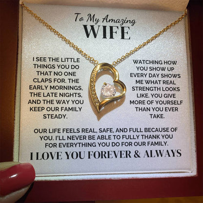 To My Wife – The Mom Our Family Needed – Necklace