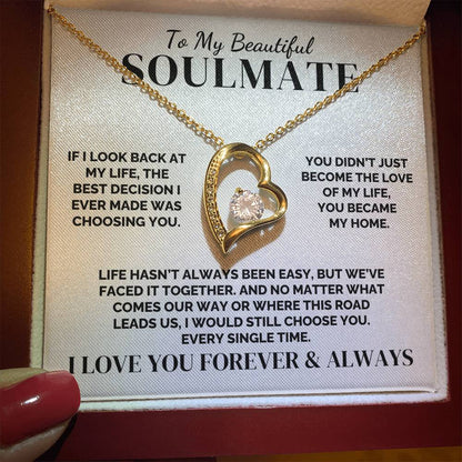 To My Soulmate – The Best Decision of My Life – Necklace