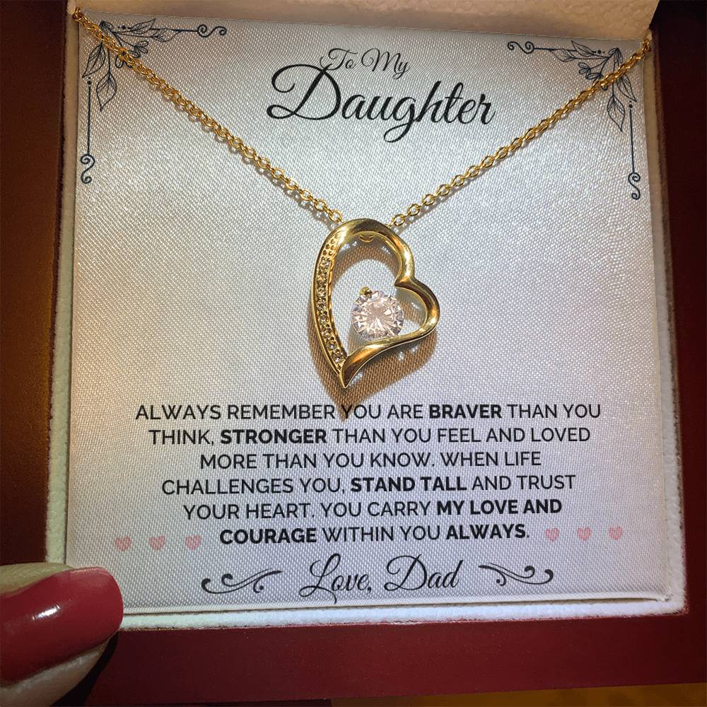 To My Daughter - Always Remember - Necklace