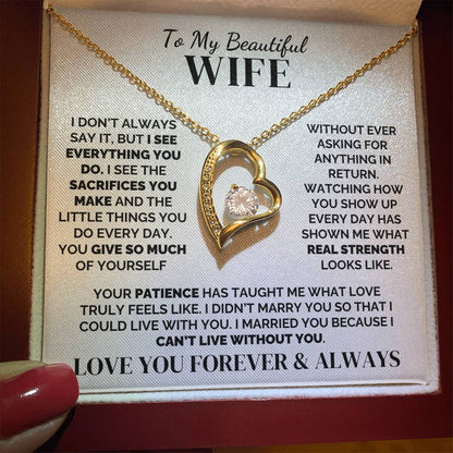 To My Wife – I See Everything You Do – Necklace