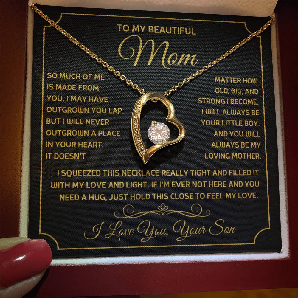 To My Mom - Always Be Your Little Boy - Necklace