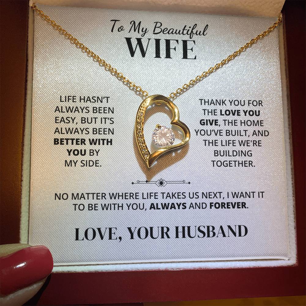 To My Wife – Better With You – Necklace