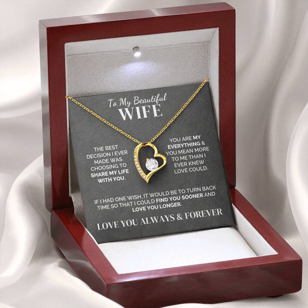 To My Wife – My Best Decision – Necklace