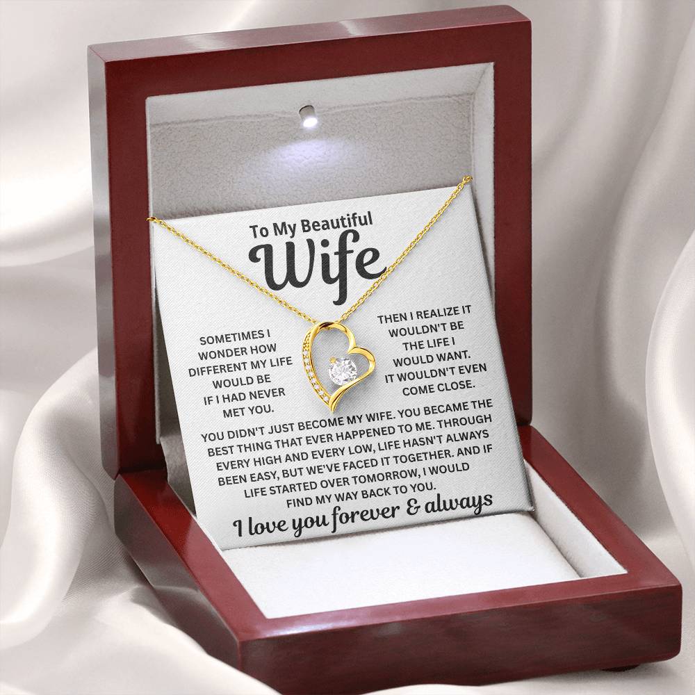 To My Wife – I’d Find You In Every Lifetime – Necklace