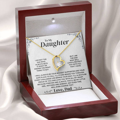 To My Daughter - Forever My Little Girl - Necklace