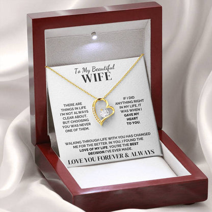 To My Wife – Best Decision Ever – Necklace