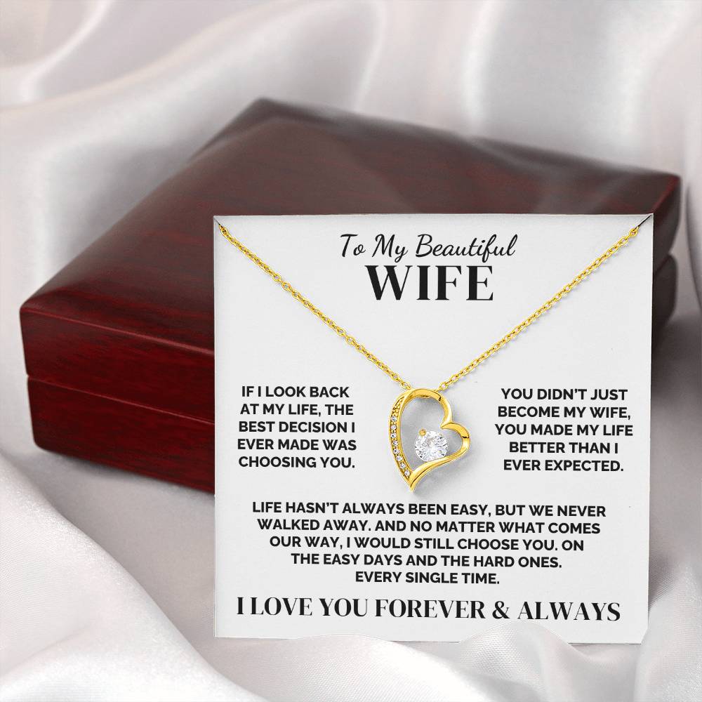 To My Wife – We Never Walked Away – Necklace