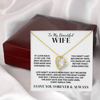 To My Wife – We Never Walked Away – Necklace