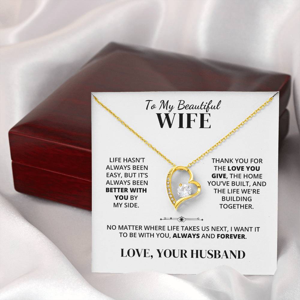 To My Wife – Better With You – Necklace