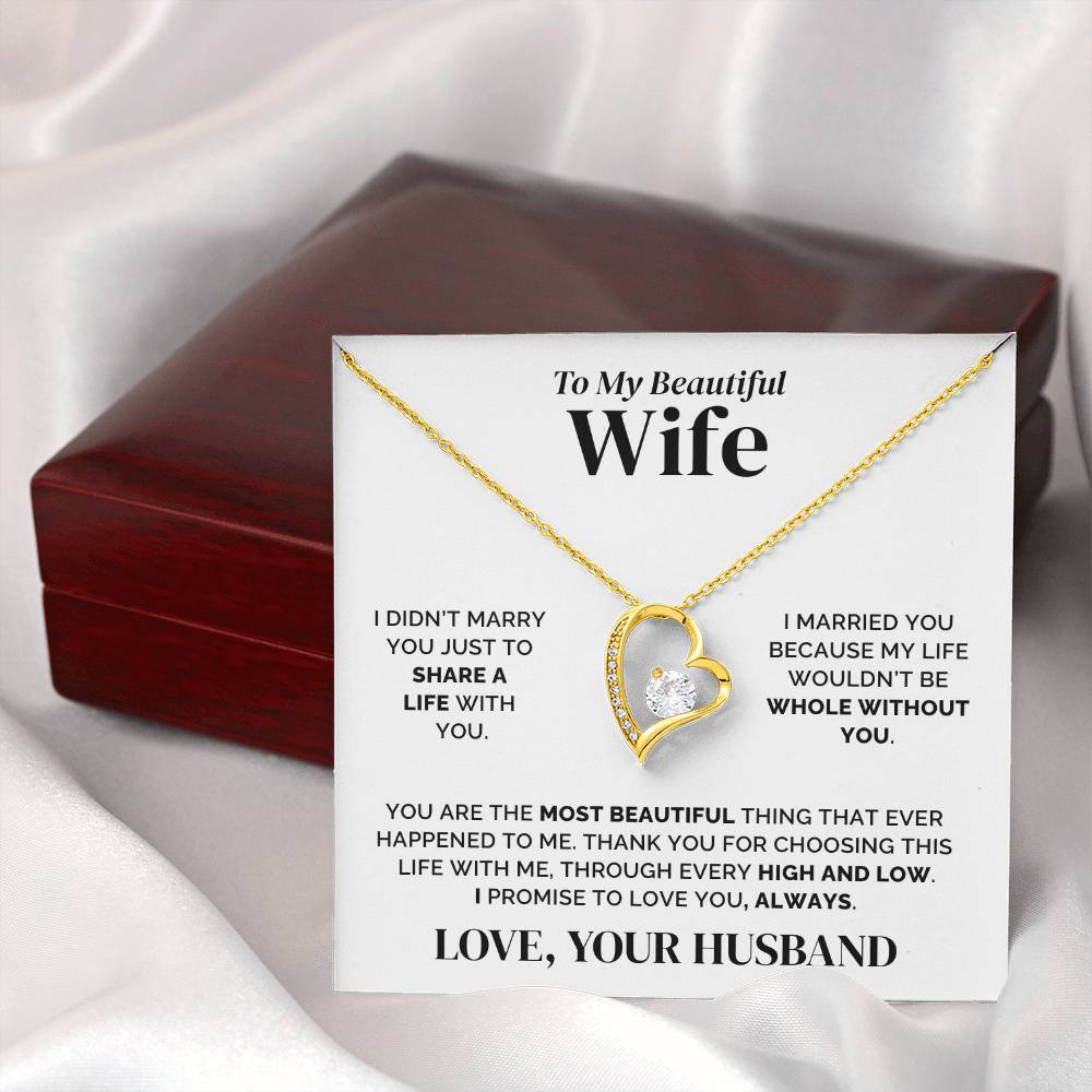 To My Wife – Whole Without You – Necklace