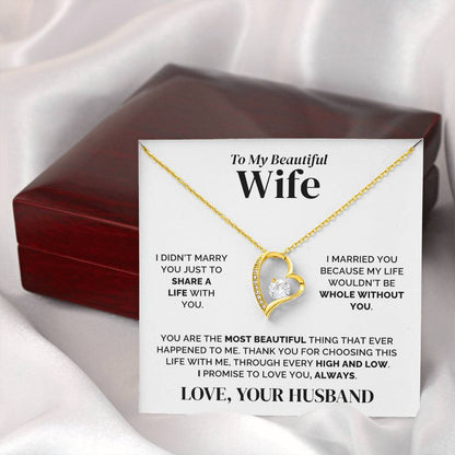 To My Wife – Whole Without You – Necklace