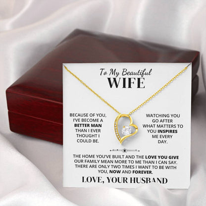 To My Wife – Because of You – Necklace