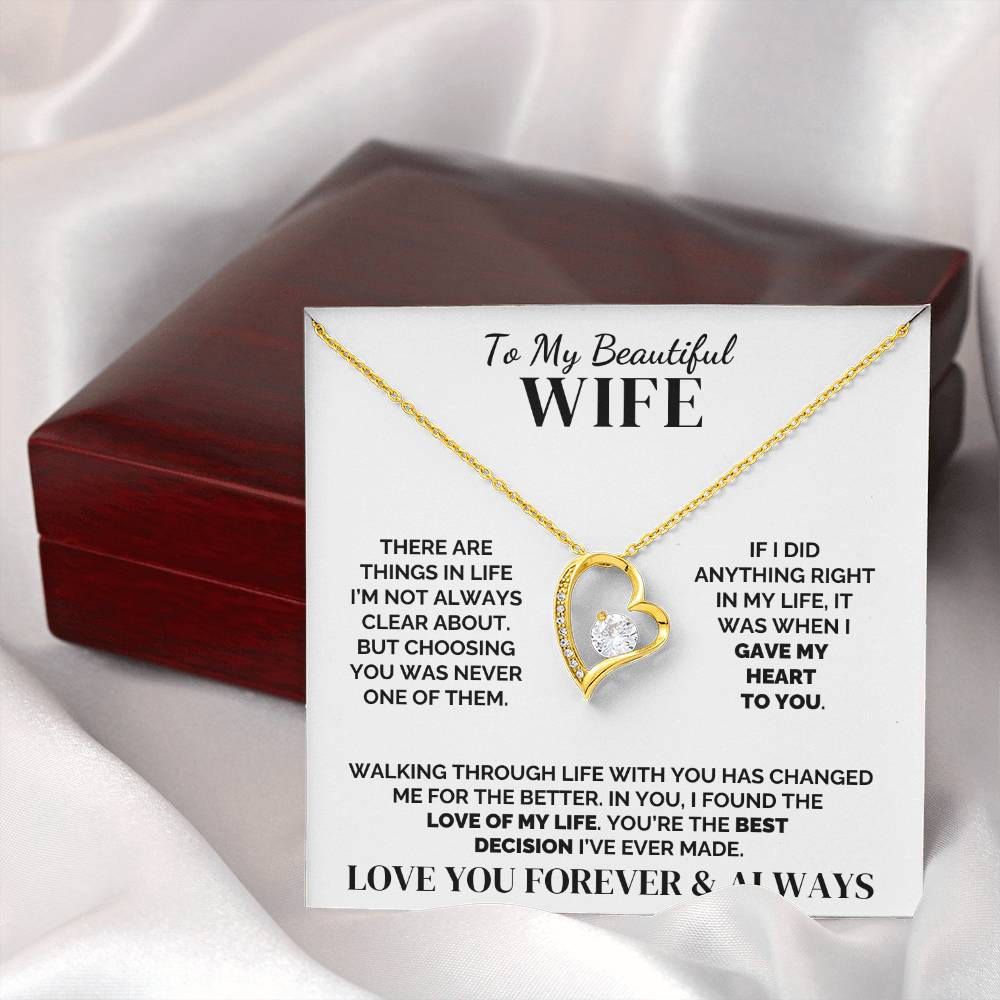 To My Wife – Best Decision Ever – Necklace