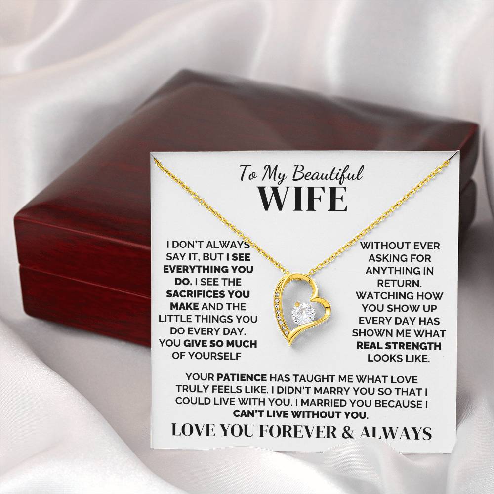 To My Wife – I See Everything You Do – Necklace