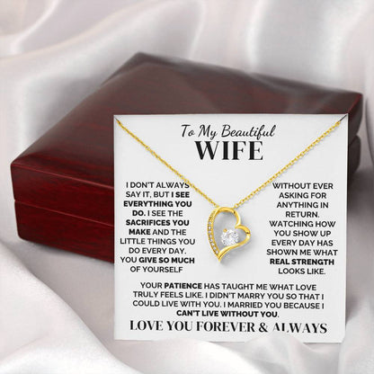 To My Wife – I See Everything You Do – Necklace
