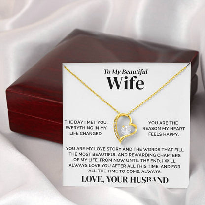 To My Wife – Our Love Story – Necklace