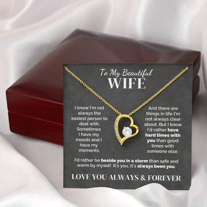 To My Wife – Through Hard Times Together – Necklace