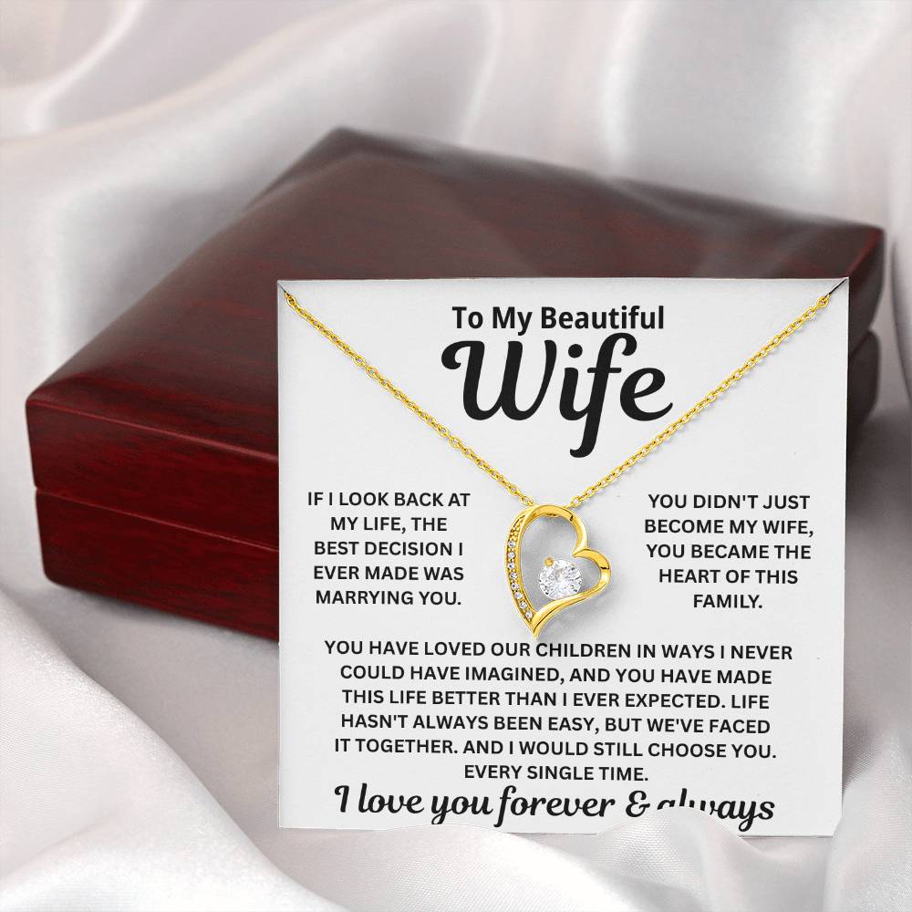 To My Wife — Heart of This Family — Necklace